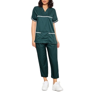 Traje de enfermera de manga larga de alta calidad, uniformes médicos de nuevo Color para Hospital, conjunto de uniforme de lona para mujer - Product Image 1