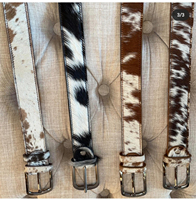 Ceinture en cuir de vachette pour homme, cuir véritable, boucle à ardillon, décontractée, longueur réglable, écologique, logo personnalisé, fournisseur OEM en gros