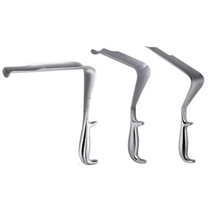 Retractor Pélvico Manual de Acero Inoxidable, Instrumento Quirúrgico Reutilizable para Retracción Controlada de Tejidos, Cirugía Ortopédica Pélvica - Product Image 1