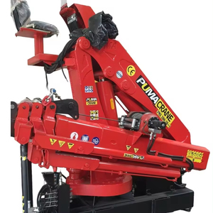 PUMA CRANE Nueva mejor calidad 7 Ton Hydraulic Knuckle Boom Truck Grúa montada con bomba Entrega rápida desde Turquía - Product Image 1