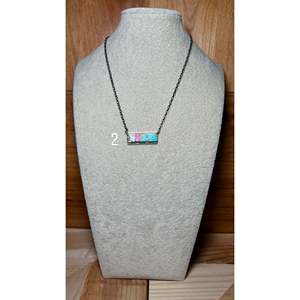 Steve Francisco Mohave & Sterling Silver Beaded <b>Necklace</b> Fashion Cotton <b>Candy</b> Style - Product Image 4