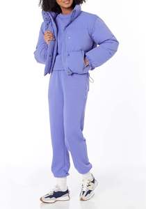 Haute qualité grande taille femmes Crop Puffer veste résistant à l'eau isolé matelassé manteau bas prix toile hiver haute rue - Product Image 3