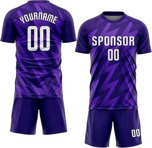 ชุดเสื้อฟุตบอลระบายอากาศได้ดีสำหรับผู้ชายเสื้อกีฬา100% ผ้าโพลีเอสเตอร์ออกแบบชื่อได้ตามต้องการ - Product Image 3