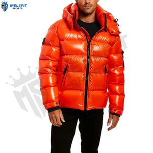 Veste matelassée personnalisée à la vente chaude pour hommes, hiver, avec col montant, logo sur le devant, tailles personnalisées, fabriquée au Pakistan - Product Image 1