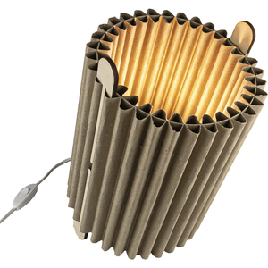 Lampada leggera per mobili moderni Made in italy realizzata in cartone riciclato ecologico per la casa e l'ufficio - Product Image 1