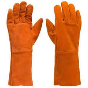 Los mejores guantes de soldadura de cuero Unisex, resistentes al fuego de alta calidad, cómodos para la construcción, guantes de soldadura de cuero de seguridad para las manos - Product Image 6