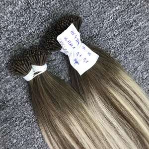 Extensions de cheveux Remy vietnamiens de haute qualité, style I-Tip, lisses et crépus, les plus tendances, non traités, double trame, 100% cheveux humains - Product Image 3