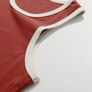 Summer Sleeveless Custom Made <b>Red</b> Tank <b>Top</b> for <b>Men</b> Gym Wear Workout <b>Men</b> Tank <b>Tops</b> Cotton Plain Design Fitness Wear in Wholesale - Product Image 4