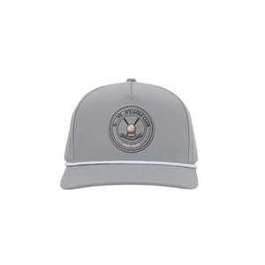 Manufacturer Direct Lightweight Golf Hat 5 Panel Custom 2D Embroidery Logo Laser Perforated White Rope <b>Snapback</b> Woven Tag Bulk - Product Image 1