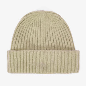 Gorro de Punto Personalizado de Alta Calidad para Hombre, Gorro de Invierno Color Caqui, Gorro de Punto Acogedor para el Invierno, Gorro Suave con Nervaduras, Servicios OEM - Product Image 1