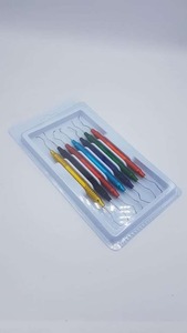 Ensemble de 7 curettes Gracey par Wenquar Instruments dentaires multicolores avec manche creux de haute qualité conçu pour une utilisation manuelle - Product Image 3