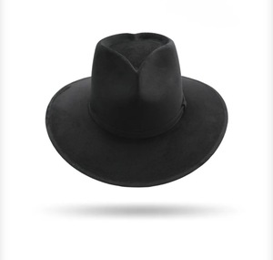 Sombrero Vaquero de Ala Ancha con Diseño de Corazón en Gamuza, Hecho a Mano, para Uso Casual al Aire Libre, Unisex, para las Cuatro Estaciones, con Cintas de Poliéster - Product Image 5