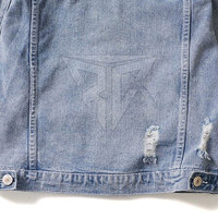 Nouvelle Veste en Jean pour Homme Style Hiver High Street, Col Montant, Logo Personnalisé, Séchage Rapide, Respirante, Vente Chaude, Service OEM