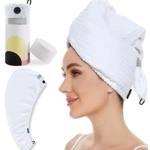 ผ้าขนหนูโพกผม DAFNI BIG PAZAR พร้อมหมวกคลุมผมแบบยืดหยุ่น ผลิตจากผ้าเทอร์รี่ทอ 100% คอตตอน แห้งเร็ว น้ำหนักปานกลาง 180 กรัม/ตร.ม. กว้าง 120 นิ้ว - Product Image 2