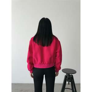 Chaqueta Bomber de Tela Fucsia Cyrus para Mujer - Product Image 5