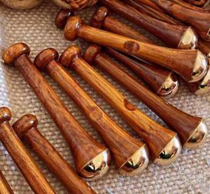 Masajeador Kansa con mango de madera, 90 por ciento de cobre, 10 por ciento, masajeador de hombros y cuello de estaño, herramientas de masaje para terapia de madera para pies - Product Image 4