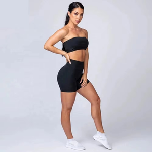 Custom Gym Sport Fitness Workout Pantalones cortos de yoga sin costuras High Elastic Athletic Shorts-Característica transpirable - Product Image 2