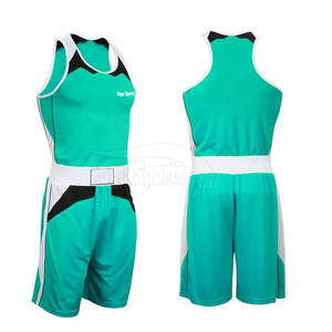 Nouvelle mode meilleure qualité en gros uniforme de boxe sur mesure 100% polyester respirant confortable léger couleurs personnalisées - Product Image 3