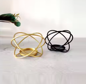 Gran oferta, candelabro alto de Metal negro, centros de mesa altamente decorativos, decoración de boda, candelabros de Metal, soportes a granel - Product Image 4