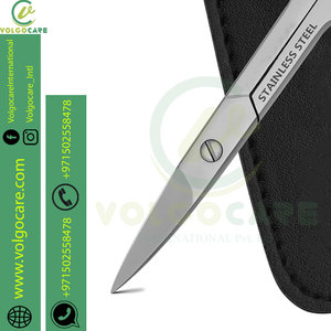 Ciseaux à ongles incurvés en acier inoxydable de qualité supérieure pour les soins de beauté, coupe des poils du nez, de la moustache et de la barbe - Pliables pour gauchers - Product Image 2