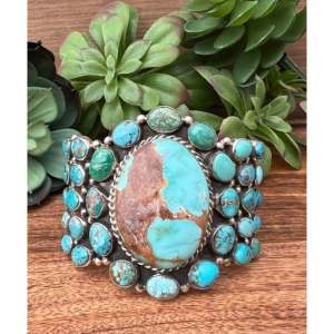 Betta Lee Turquoise & <b>Sterling</b> <b>Silver</b> <b>Cuff</b> <b>Bracelet</b>-Fashion Jewelry for Women - Product Image 1