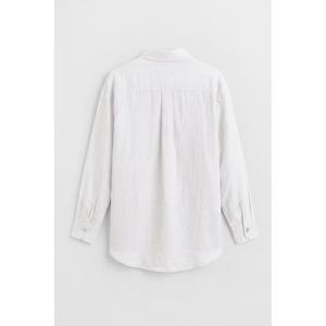 Chemise oversize 100% lin - Blanc - Product Image 6