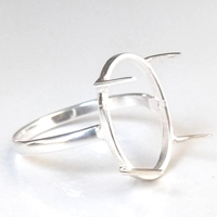 7-30 MM forme ovale 925 argent Sterling plaine pince broche réglage anneau taille US-6 solide lunette tasse Fine trouver des bijoux