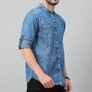 Camisas Vaqueras Casuales para Hombre, 100% Algodón, Transpirables, Logotipo Personalizado, Marca Privada, Alta Calidad - Product Image 6