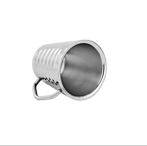 Taza de té/café de acero inoxidable de doble pared cónica Premium ecológica de 200ml - Product Image 3