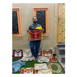 Regalia Masónica: Conjunto de Compañero del Arco Real, Cuero Blanco y Azul, Hecho a Mano, Delantal de Alto Sacerdote del Arco Real de Alta Calidad 2026 - Product Image 3