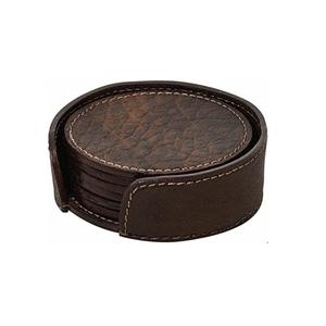Bulk Customized Leather <b>coaster</b> Design Blank PU Leather Cup <b>Coaster</b> <b>for</b> <b>Drink</b> Kitchenware and Restaurants - Product Image 4