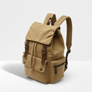 Vintage Anti-Theft <b>Backpack</b> with Detachable Strap Fashionable PU Material Waterproof and Zipper Closure Features USB Port - Product Image 3
