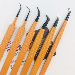 Nouvelle arrivée pince à épiler vison pointe noire pince à cils Logo acier inoxydable pince à épiler pointue pour Extension de cils quantité minimale de commande bas - Product Image 6