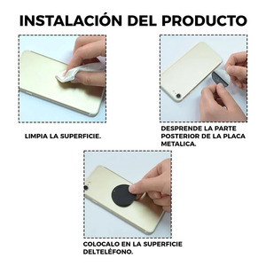 Adhesive <b>Magnetic</b> <b>Sheets</b> for Phone Holders - Assorted Colors - Product Image 5