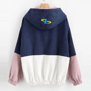 เสื้อฮู้ดดี้ผ้าฟลีซคุณภาพดีสำหรับฤดูหนาว ทรงโอเวอร์ไซส์ ไหล่ตก สำหรับผู้หญิง ผ้าฝ้าย 100% ระบายอากาศได้ดี รับสกรีนโลโก้ - Product Image 6