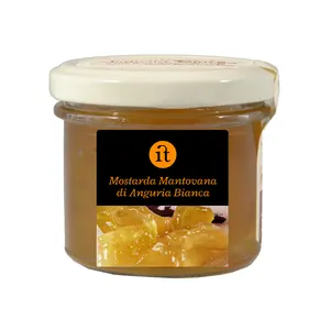 Mostarda de pastèque blanche: Fruit italien, Condiment épicé parfait à utiliser avec des fromages et une assiette de confiserie