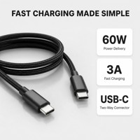 Câble de charge rapide USB-C PD 60W à prix de gros, câble de charge Type-C vers Type-C pour iPhone 16 Pro, 16 Pro Max, 16, 15 Plus, 15 Pro Max