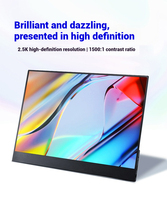 Monitor IPS Portátil de 13.5 Pulgadas 2.5K, 100% SRGB, USB C, para Laptop/Switch/P5/Xbox, Ultra Delgado de 5mm, Carcasa Magnética para Juegos