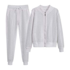 High Quality Wholesale Sublimated <b>Rhinestone</b> Tracksuit Custom Made Unisex Fashion Hot Selling Fashion Tracksuits Accept OEM - Product Image 5