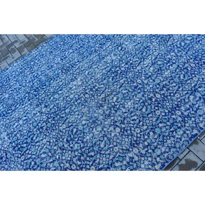Alfombra Turca Vintage Grande de 6.46x9.3 pies, Alfombra de Lana Azul del Suroeste - Product Image 5