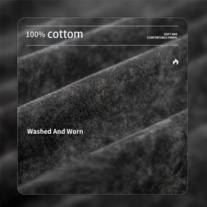 Acid Wash T-shirt personnaliser coton lavé usé T-shirt femmes T-Shirt hommes votre Design marque Logo/image/texte personnalisation haut T-shirt - Product Image 4