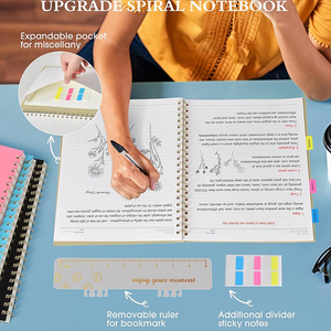<span class=keywords><strong>Quaderno</strong></span> <span class=keywords><strong>a</strong></span> <span class=keywords><strong>spirale</strong></span> con copertina rigida, formato <span class=keywords><strong>grande</strong></span>, adatto per lavoro, scuola, scrittura, appunti, affari. - Product Image 6
