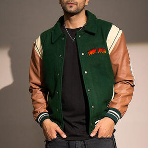 Veste universitaire unisexe avec logo personnalisé, veste de baseball vintage rétro en chenille américaine brodée pour homme - Product Image 1