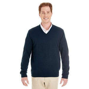 Pull en cachemire 100% à col en V pour homme, taille L, pull à col en V personnalisé brodé, pull à manches grises à col en V - Product Image 6