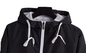 Lightweight Windbreaker Jacket Outdoor Sports Windbreaker Jacket Hiking Hooded 100% Polyester Windbreaker Jacket - Product Image 2