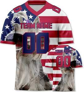 2024 maillot de football américain personnalisé et uniforme nouveau maillot imprimé respirant cousu grande taille à bas prix - Product Image 3