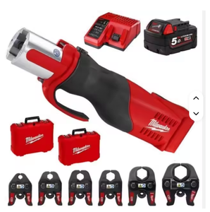 Listo para Enviar: Kit Completo de Herramientas de Presión Inalámbricas MILWAUKEE FORCELOGIC de 18V 5.0AH con Batería de Iones de Litio - Product Image 1