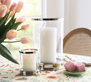 Porte-bougie en aluminium transparent - Écologique Fait à la main pour la décoration de table à la maison Mariage et Noël Centre de table - Product Image 3