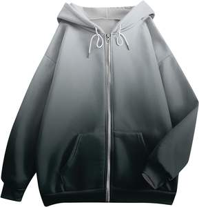 Full Zip <b>Hoodie</b> For <b>Men</b> Cotton <b>Fleece</b> Pullover Kangaroo Pocket Winter Warm Streetwear Oversized Jogger Set <b>Hoodie</b> - Product Image 4