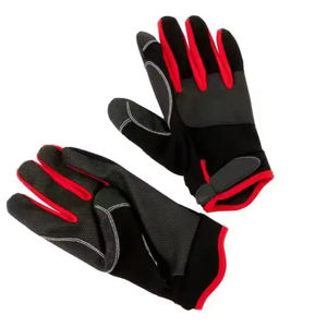 Men's High-<b>Performance</b> Leather Full Finger Safety Gloves for Mechanics Daily Use Hand Protection Leather Gloves - Product Image 1
